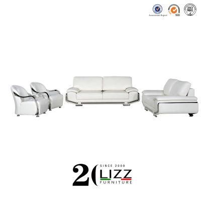 African Popular Modern Home Furniture Premium Genuine Leather Sofa Set
