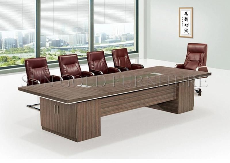 Hot Sale Rectangle Conference Table Metal Foot Boardroom Table (SZ-MTA1007)