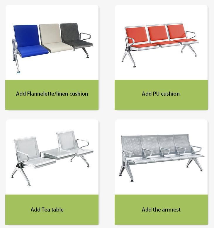 Durable Hospital Public Metal Waiting Chair