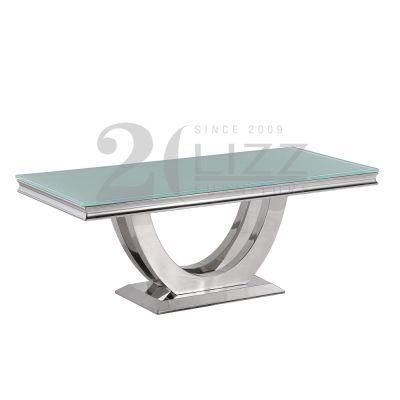 Unique Modern Design Metal Home Living Room Furniture Luxury Sintered Stone Dining Table with Good Quality
