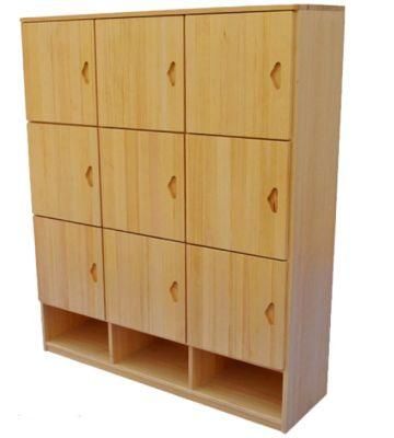 Modern Wooden School Furniture Kindergarten Locker Side Cabinet