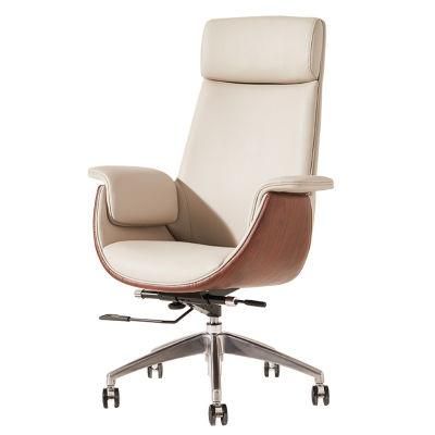 Luxury Ergonomic Design High Back Office Chair for Boss/Manger with up &amp; Down Headrest