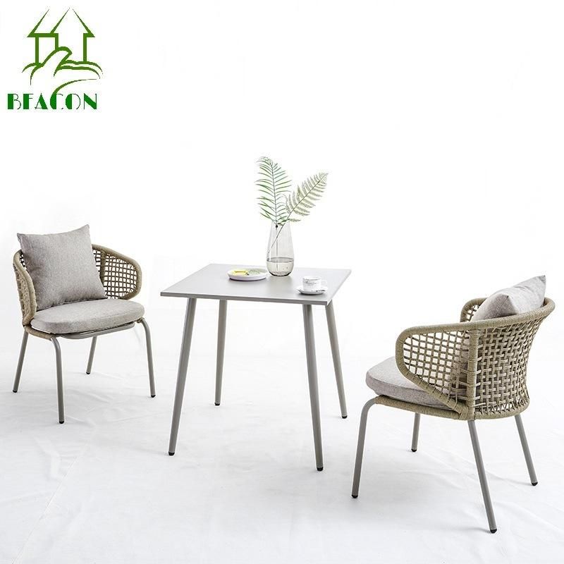 Modern Patio Outdoor Furniture Garden Set Leisure Rope Chair Set for Projects