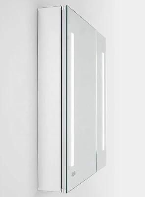 Aluminum, MDF, PVC Sanitary Ware Floor Mirror Cabinet with Soft Closed Hinge