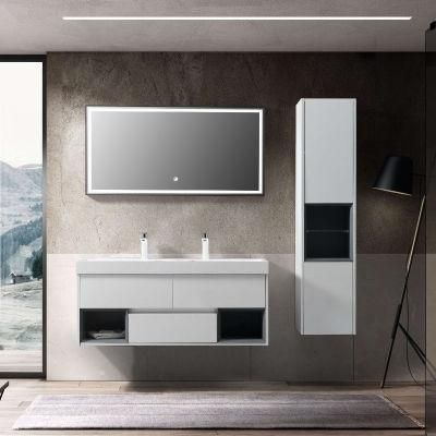 Customized MDF Wood Hotel Home Modern Wall Bathroom Furniture Bagno-1200