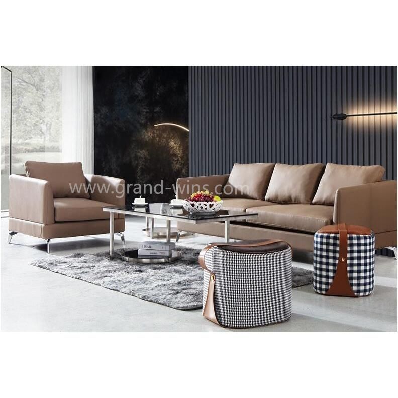 Italy Design Modern Leather Sofa for Home Hotel Office