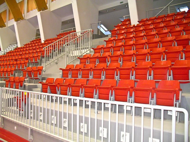 Floor Mounting HDPE Plastic Tip up Indoor Folding VIP Stadium Seat Chair