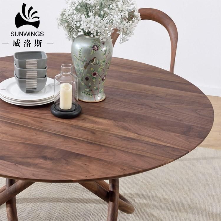 Solid Wood Round Dining Table / Star Model