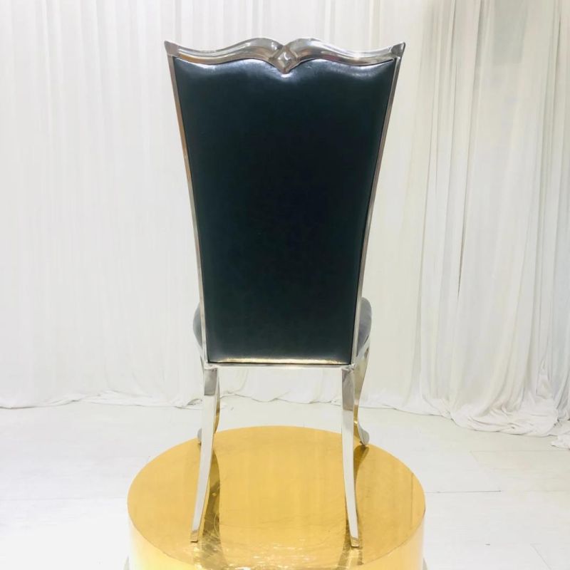 High-End Living Room Chair Stainless Steel Chair for Wedding Home Furniture