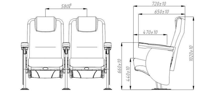 3D Home Theater Auditrorium School Students Cinema Chair