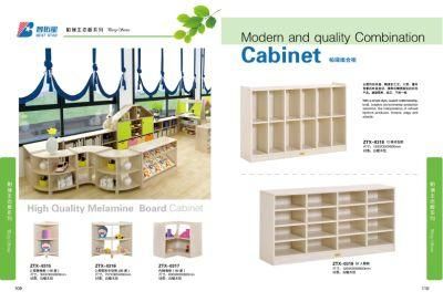 Baby Shoes Cabinet, Children Wood Cabinet, Kids Toy Storage Cabinet, Kindergarten Schoolbag Cabinet Playroom Furniture Combination Cabinet