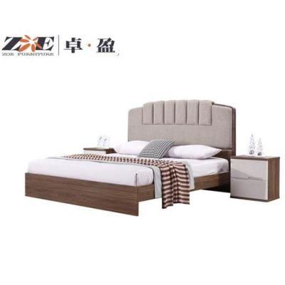 Top Seller Modern Furniture Bedroom Furniture Bed with Fabric Cushion Headboard