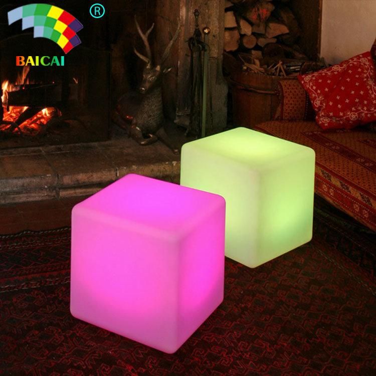 Color Changing Outdoor LED Cube Chair