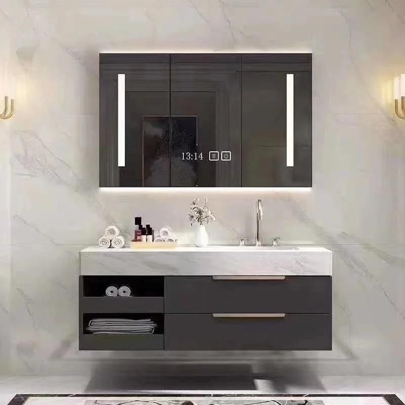 Rock Plate Nordic Floor Simple Bathroom Cabinet