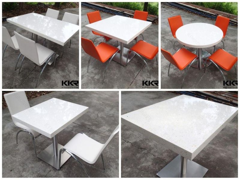 Custom Marble Cafe Table Solid Thick Wood Cafe Tablerestaurant Marble Table