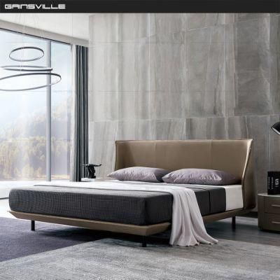 Foshan Factory New Italy Design Modern Wall Bed with Leather Bed Sets Furniture