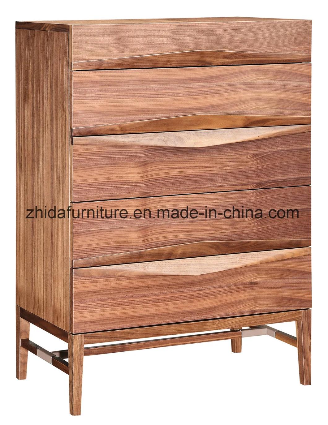 Living Room Furniture Walnut Wood Cabinet