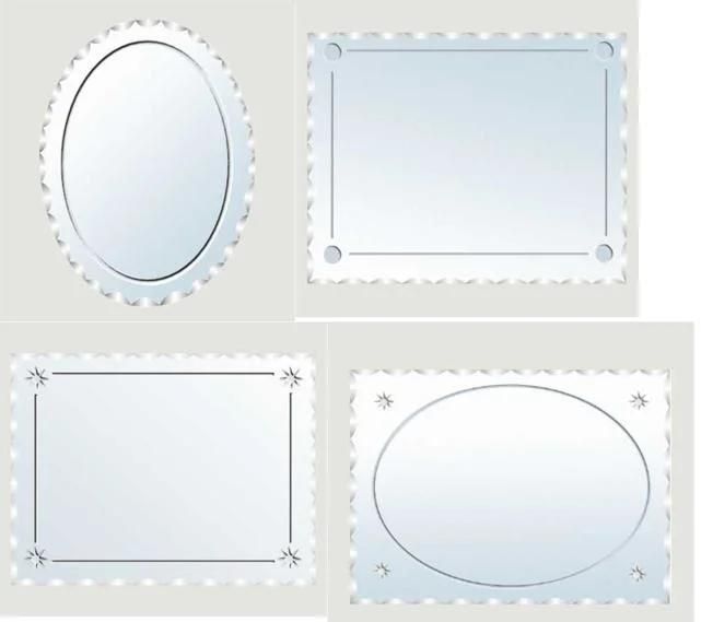 Decorative Wall Bathroom Mirror Pattern New Design Make up Mirror