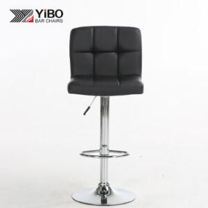 Yibo Coffee Restaurant Comfort Adjustable Modern Swivel Bar Stool Chair Leather