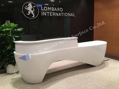 Tw Modern Style Elegant Design Corian Reception Counter Top/ Parlour Front Desk