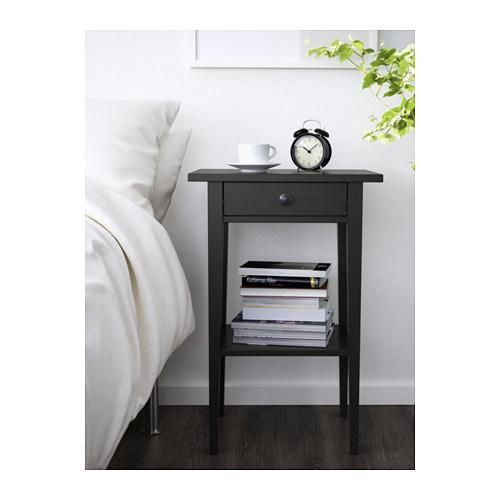 Black Modern Nightstand for Bedroom