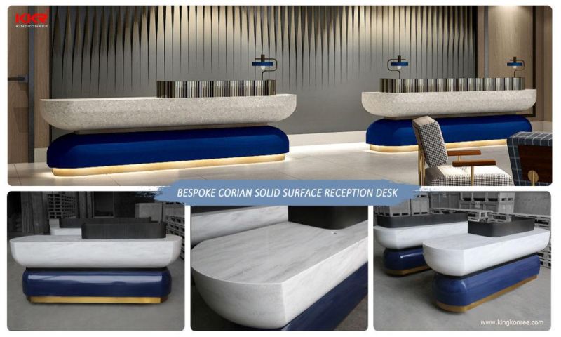 Customzied Bar Counter Commerical Building Office Computer Desk Modern Reception Desk