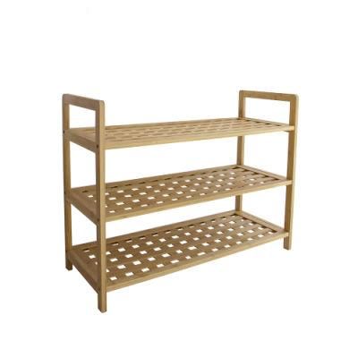 Utility Bamboo Shoe Rack 3 Tier Bamboo Antique Shoe Storage Rack