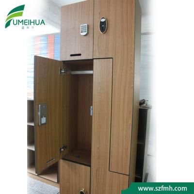 Woodgrain Z Shape Phenolic Compact HPL School Lockers