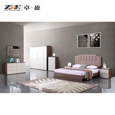 Modern Design King Size Bed Wooden Home Furniture Bedroom Set