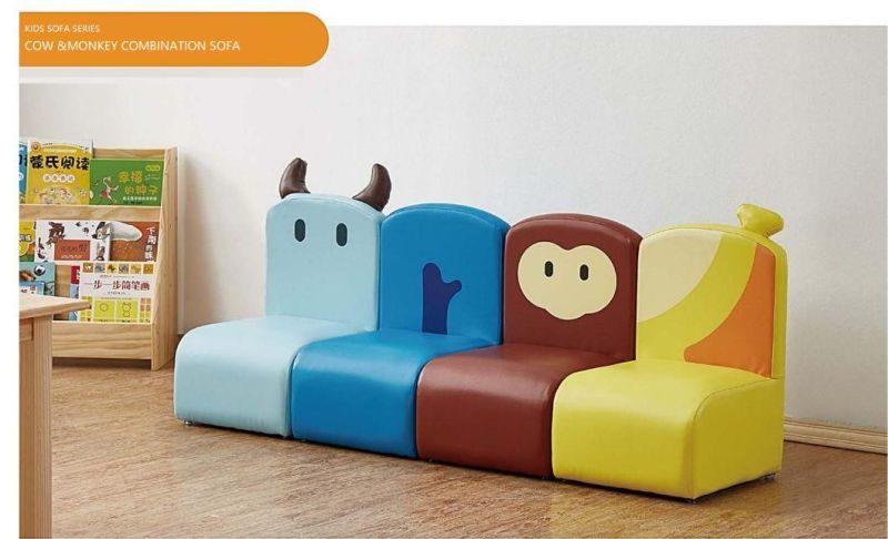 Latest Creative Soft Seat Sofa, Cartoon Kids Sofa, Kindergarten Sofa, Baby Soft Playing Sofa, Preschool Classroom Sofa, Children Home Furniture Sofa