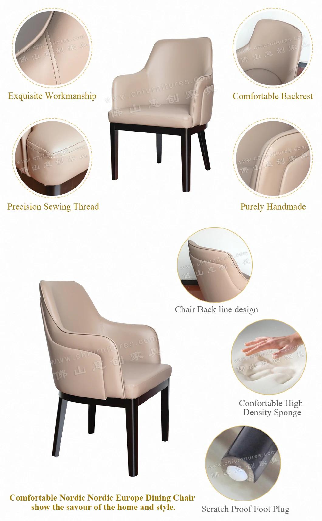 Hyc-Nu126 Modern Light Luxury New Chinese Leather Chair Combination for The Living Room Hotel Sales Office Negotiation