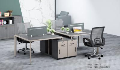 2021 Modern Wooden Furniture 2 Workers 4 Workers Office Suppliers Furniture Office Workstation Staff Desk