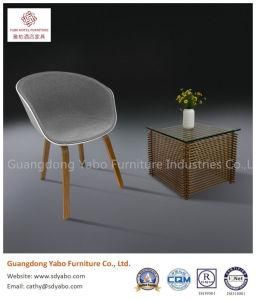 Modern Ash Solid Wooden Fabric Dining Chair for Restaurant Furniture or Cafe Chair