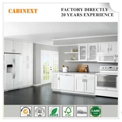 Chinese Factory Custom Make Solid Wood Fitted Kitchen Furniture
