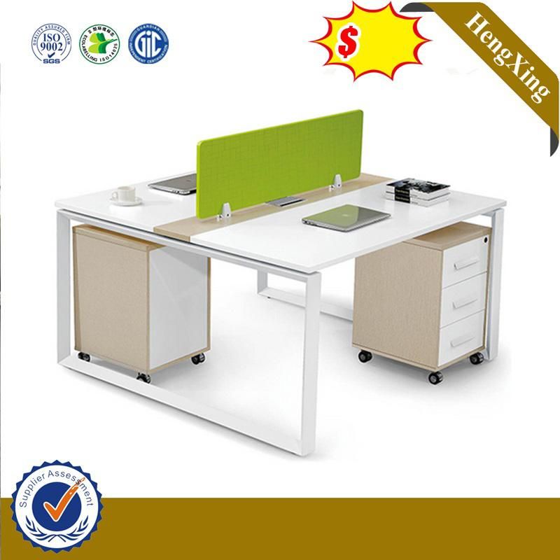 Good Quality Opened Style Modern Metal Base Melamine Office Workstation Furniture (HX-8PTU04)