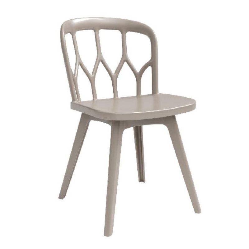 Wholesale Outdoor Furniture Modern Style Garden Furniture Jordan Plastic Chair Eco-Friendly PP Armless Dining Chair