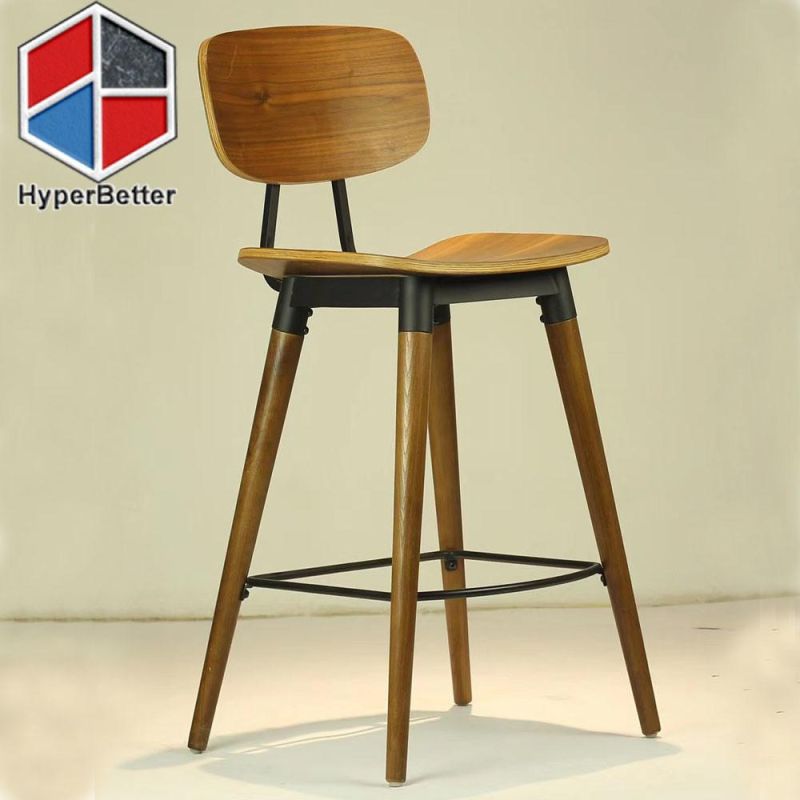 Plastic Rattan Aluminum Bar Stool 94cm Customized