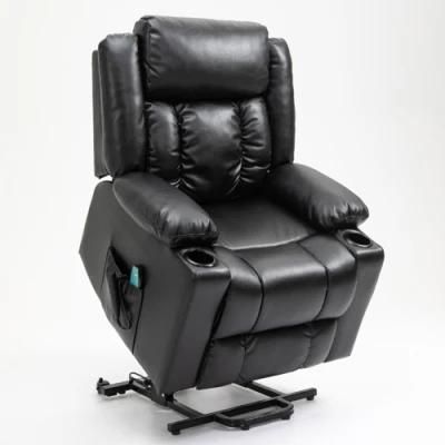 Modern Design Living Room Home Furniture Office Hotel Sofa Air Leather Adjustable Headrest Reclining Lift Chair for The Elderly