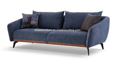 Chinese Hotel Lobby Fabric Leather Sofa Living Room Furniture