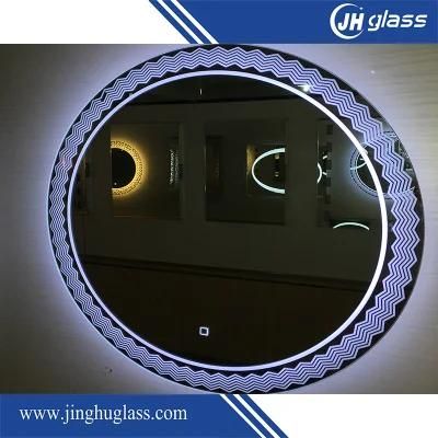 Frameless Silk Screen Bathroom LED Mirror with Infrared Sensor