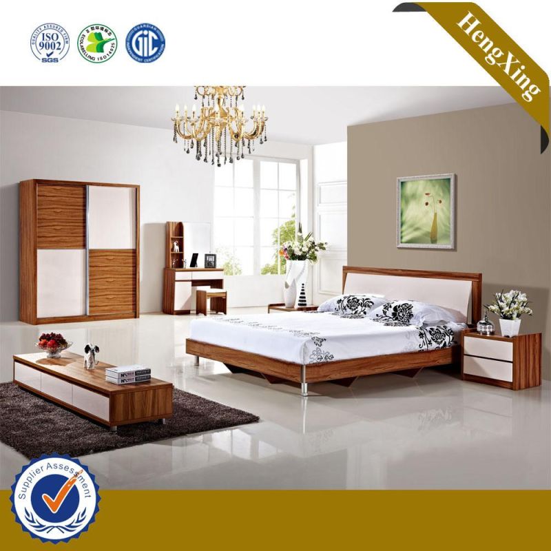 Modern Style Bedroom Furniture King Size Wooden Bed