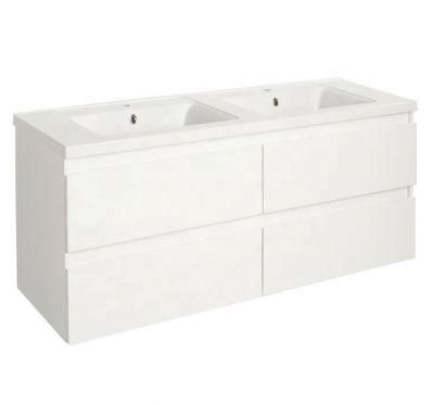 1500mm Wall Mounted White Lacquer Bathroom Vanity Bathroom Furniture