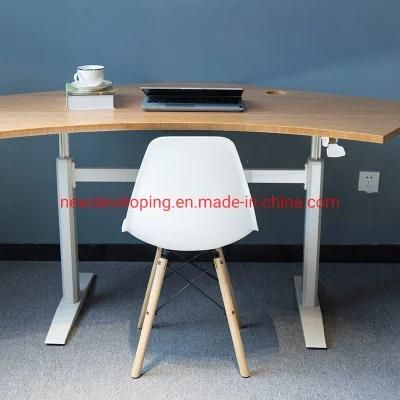 Office Sit Standing White Modern Desk, Stand up Computer Desk