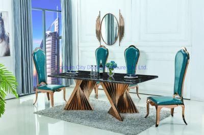 Stylish Design Dining Table Marble or Glass Top