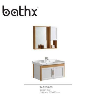 Water-Resistant Bathroom Vanities Furniture Modern Mirror Aluminum Bathroom Cabinet Vanity