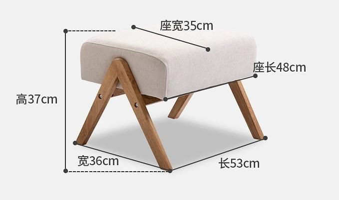 Wooden Hotel Bedroom Comfy Leisure Chair Living Room Armchair Fabric Sofa