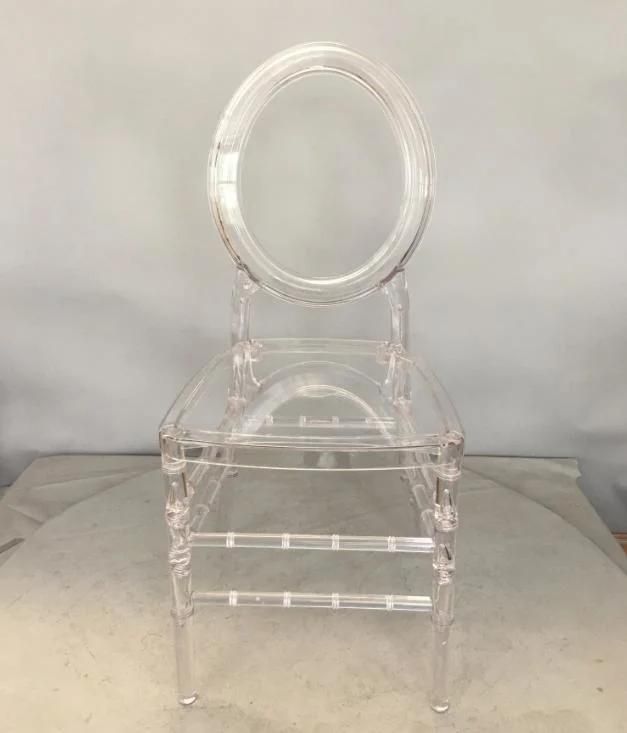 Hotsale PC Resin Clear Transparent Chiavari Chair for Wedding