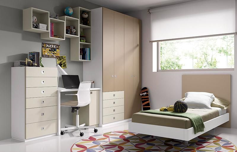 Nova Modern Simple Style Kids Furniture Wooden Single Kids Bed for Bedroom Furniture
