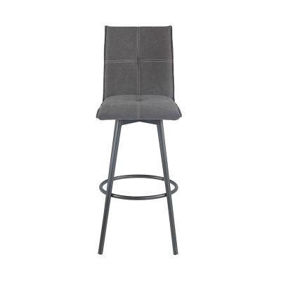 Modern Home Bar Furniture Fabric Coffee Bar Chair with Metal Legs