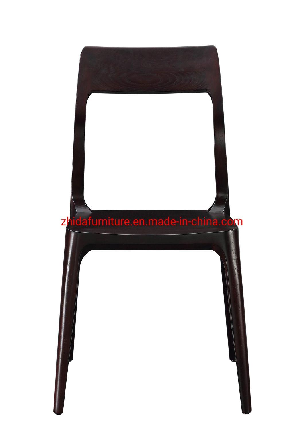 Black Paint Wooden Home Hotel Solid Wood Furniture Dining Chair for Restaurant